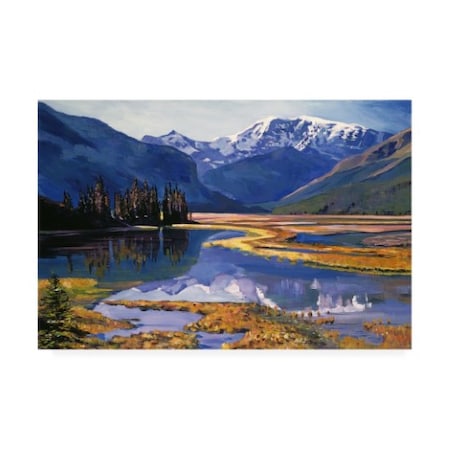 David Lloyd Glover 'Cold River Valley' Canvas Art,16x24